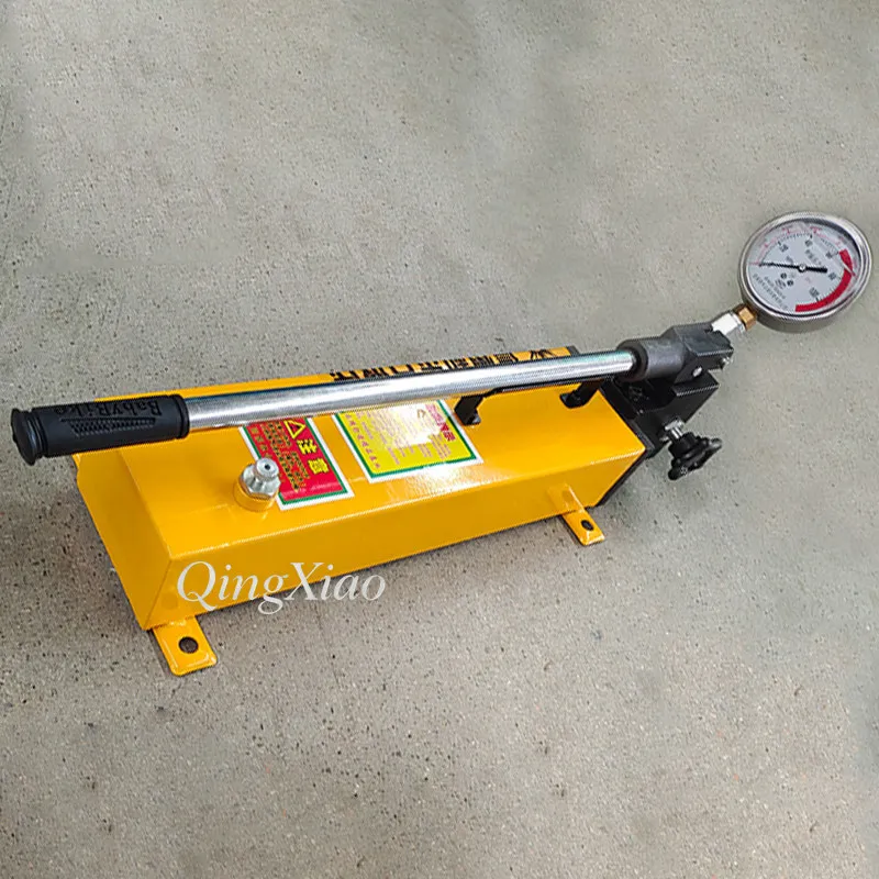 Portable Manual Hydraulic Pump Ultra‑High‑Pressure Hand‑Operated Pressure‑Testing Pump Large‑Flow Small Hydraulic Power Unit