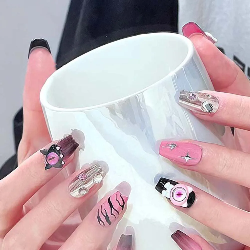 2 ピース/セットマニキュア装飾品ハロウィンネイルデコレーションハロウィンネイルチャームネイル用品ハロウィンネイルアクセサリー合金