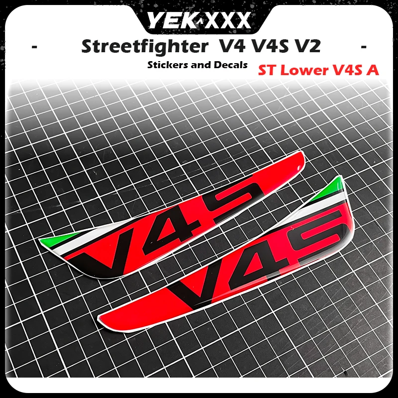 Streetfighter V4S V4 Street Fighter Under The Fixed Wind Wing Sticker Wind Blade Three-dimensional Sticker For DUCATI DECALS