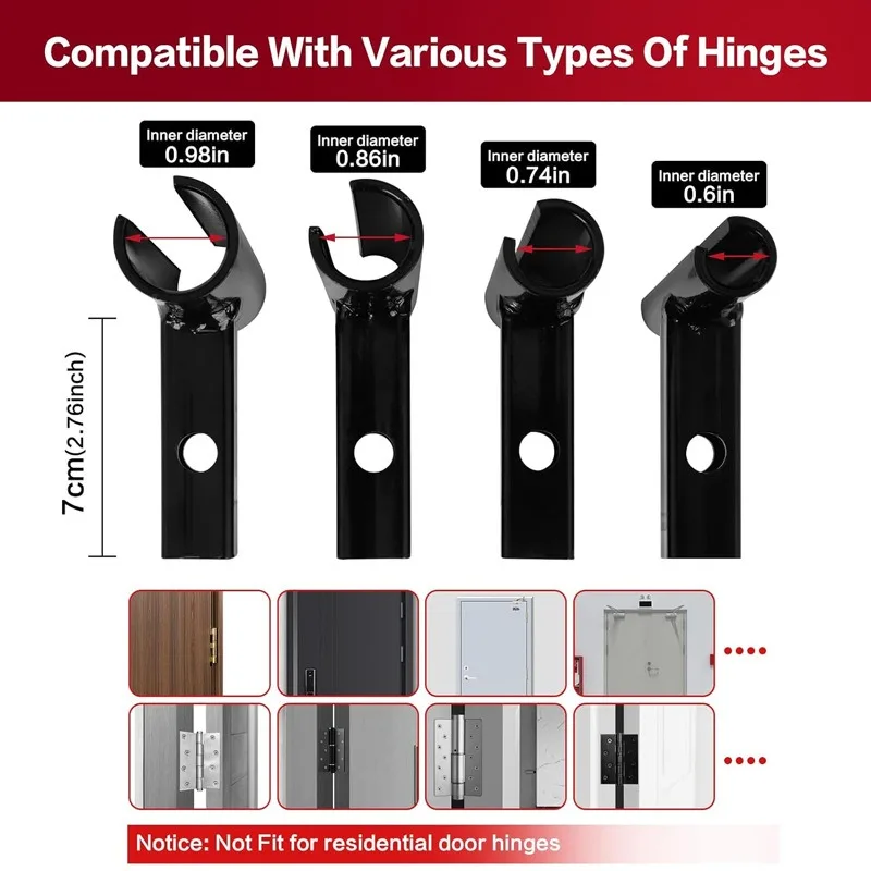 Hinge Adjustment Tool Professional Efficient with Rubber Grip Practical Hinge Wrench Heavy Duty for .134 Commercial Door Hinges