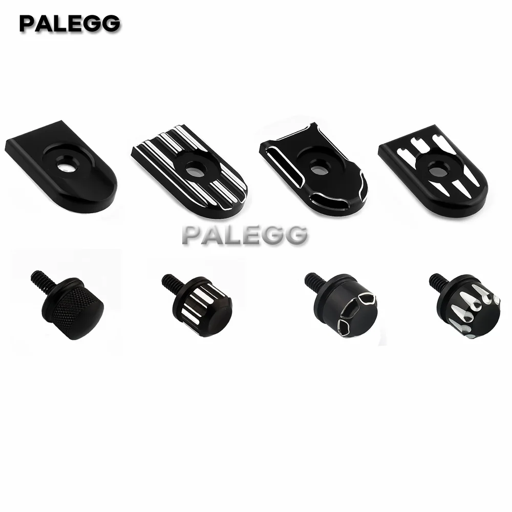 Motorcycle Black Seat Bolt Tab Screw For Harley Touring Road King Street Glide Softail Dyna Sportster XL Street Bob 96-19