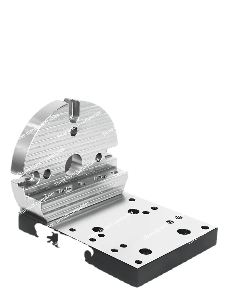 Cnc Fourth Axis L Block Bridge Plate Tail Seat Connecting Plate Base Plate Self-Centering Vise Base Machining Center Turntable