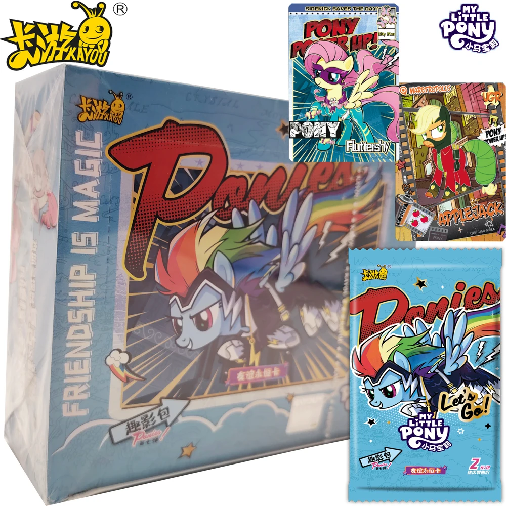 Official KAYOU Animation My Little Pony Collection Card Cartoon Celebrity Exquisite Peripheral Character Cards Christmas Gifts