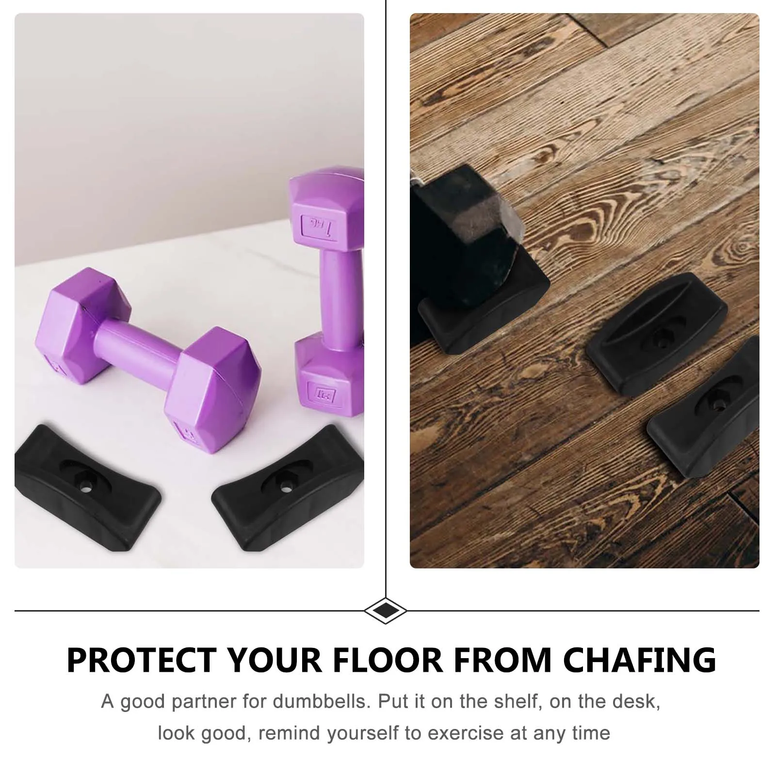 

4Pcs Black Dumbbell Racks Dumbbell Holders Dumbbell Brackets Dumbbell Storage Stands Fitness Accessories