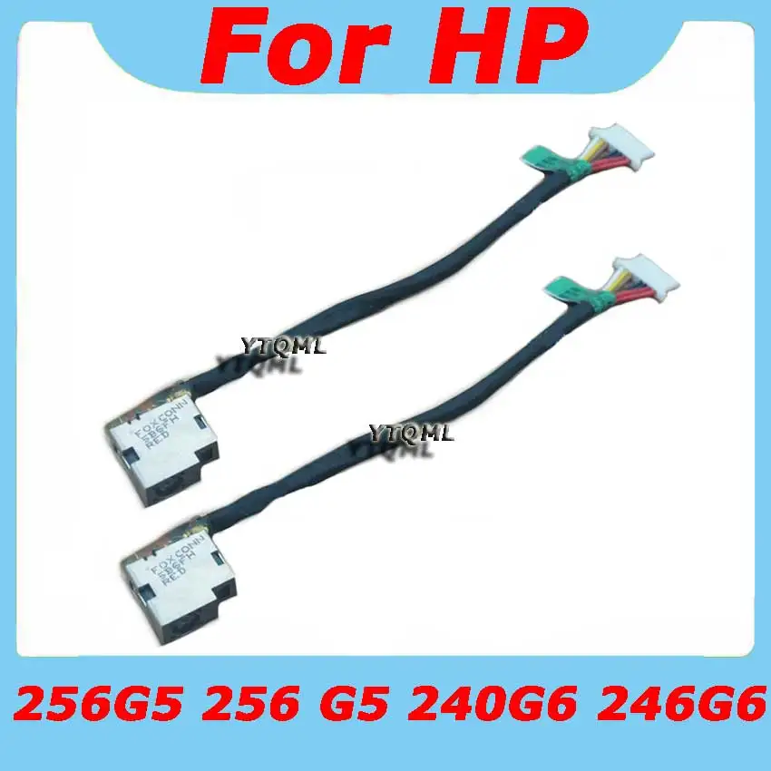 20-100Pcs New Laptop DC Power Jack Cable For HP 256G5 256 G5 240G6 246G6 Charging Port Connector