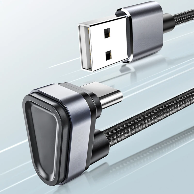 USB Type C Cable For Samsung Xiaomi mi Redmi USB C Cable 2.4A Fast Phone Charging Data Cord Type C 180 Degree USB C Cable