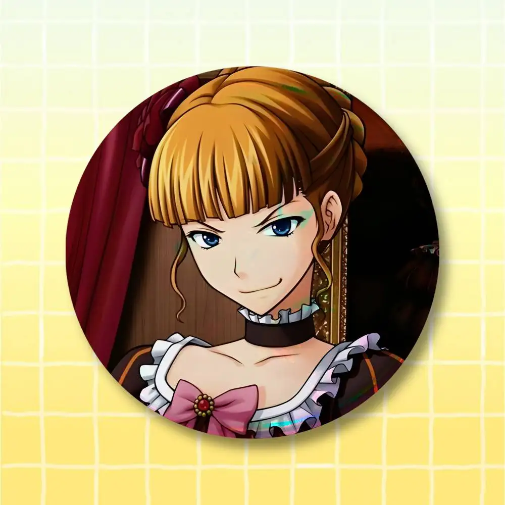 U-Umineko no Naku koro ni Pin Buttons Round Badge for Clothes Bags Hats Pins Accessories Backpacks Tote Bags Unisex Outfit Decor