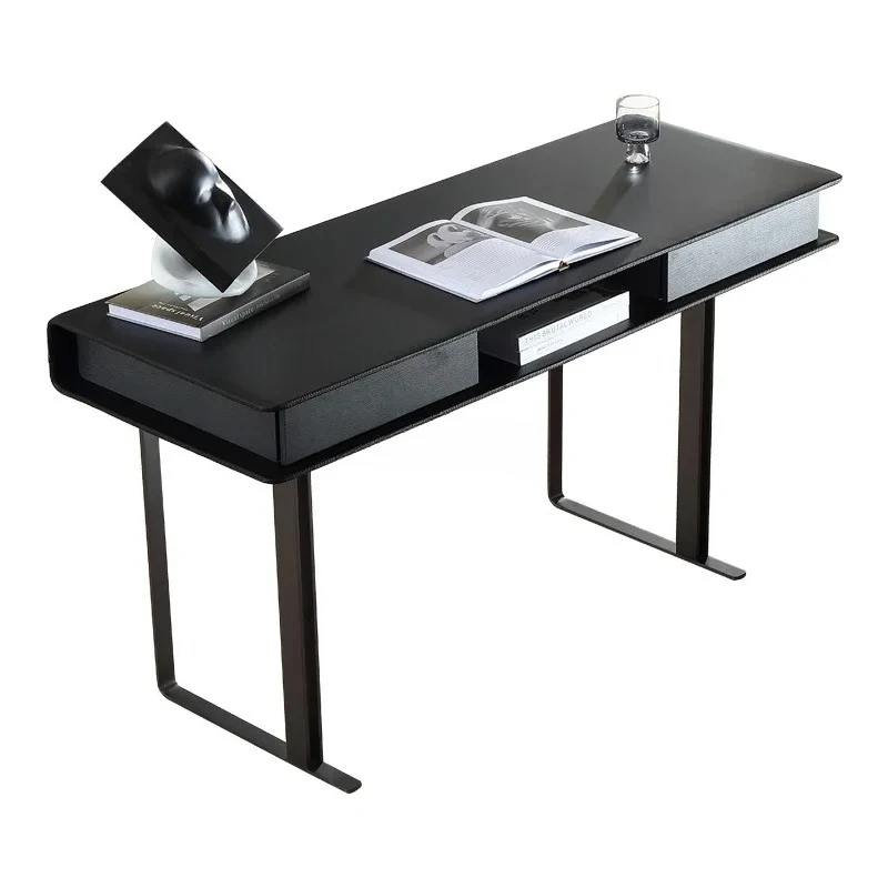 

Итальянский минималистичный учебный стол, сочетание современного минималистского стола из цельного дерева