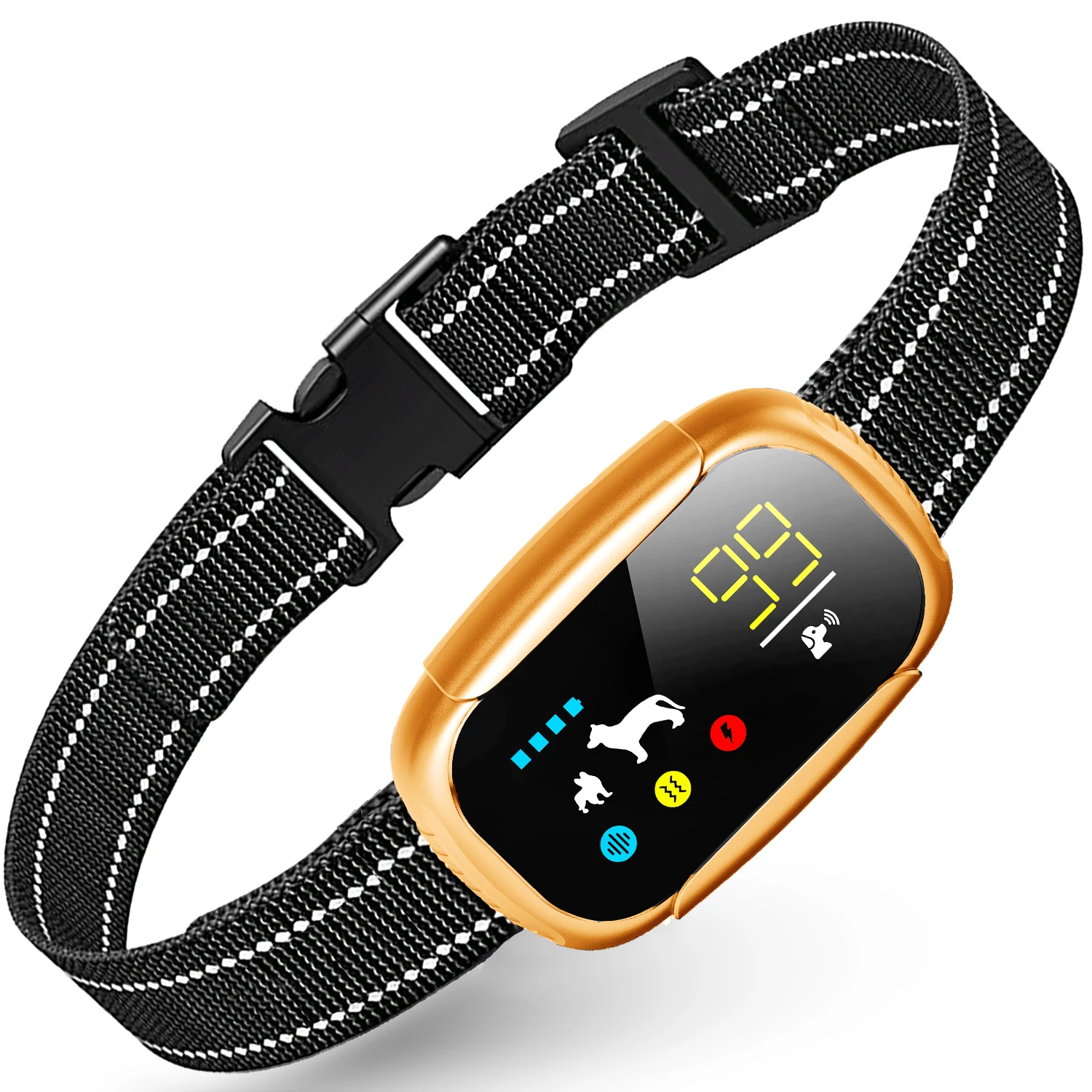 

Ошейник Smart Dog Bark Control, противоударный ошейник для дрессировки собак для больших, средних и маленьких собак, перезаряжаемый через USB, против лая, шея собаки Str