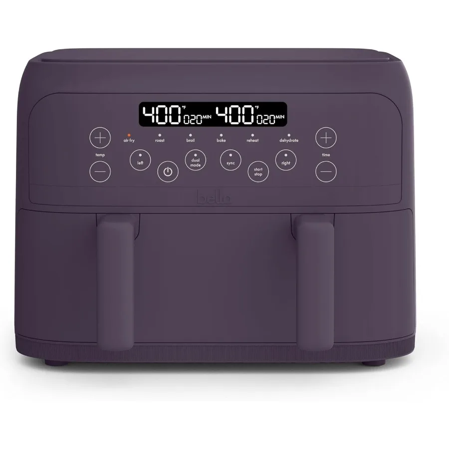 

4-каратная фритюрница TriZone с керамическим антипригарным покрытием EverGood, конструкция с двойной корзиной и съемным разделителем для независимого сотрудничества