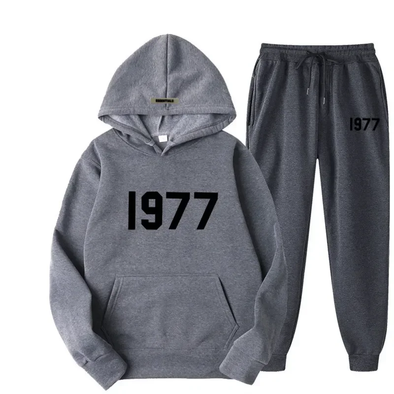 Men\'s and women\'s hooded collection, Super Street Softwards, fall and winter, loose wool, fashion brands, 2 pieces, 1977