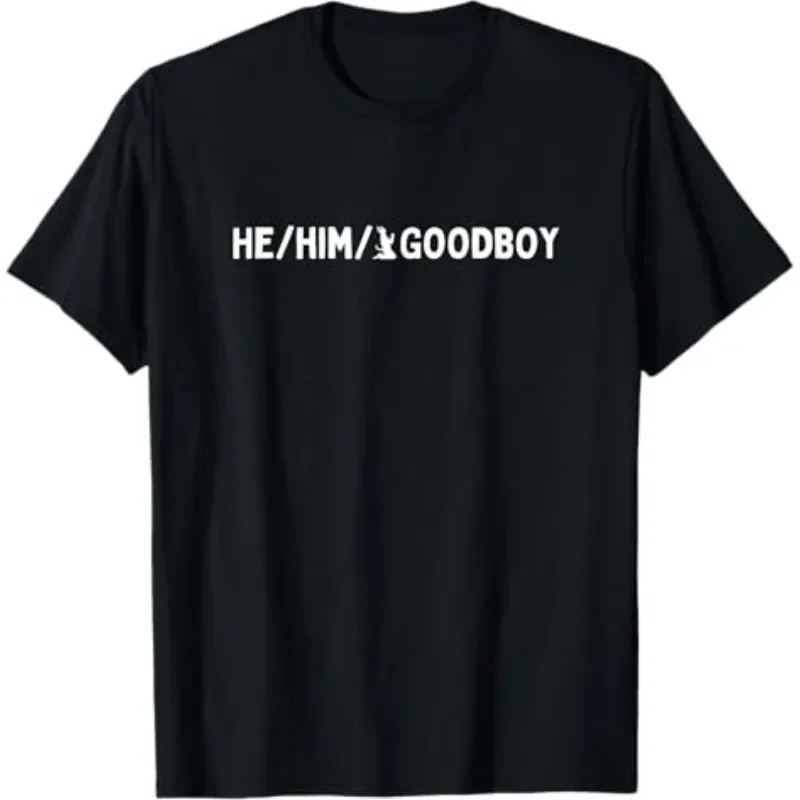 Men's Women HE/HIM/GOODBOY T Shirt Tee Summer Streetwear Casual Gen Z Alpha Brain Rot Humor Novelty Tops