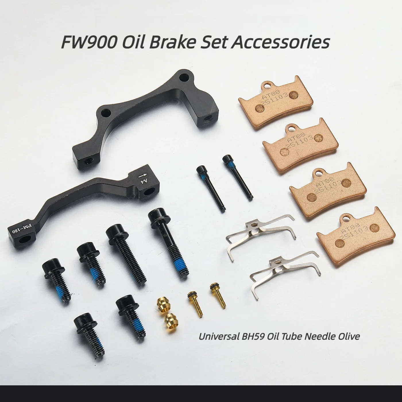 FROG WAKE FW900 MTB Hydraulische Scheibenbremse 4 Kolben 950/1650mm Vorne und Hinten Passend für Shimano Surron MAGURA Fahrrad-Bremsen-Kit – Detail 10