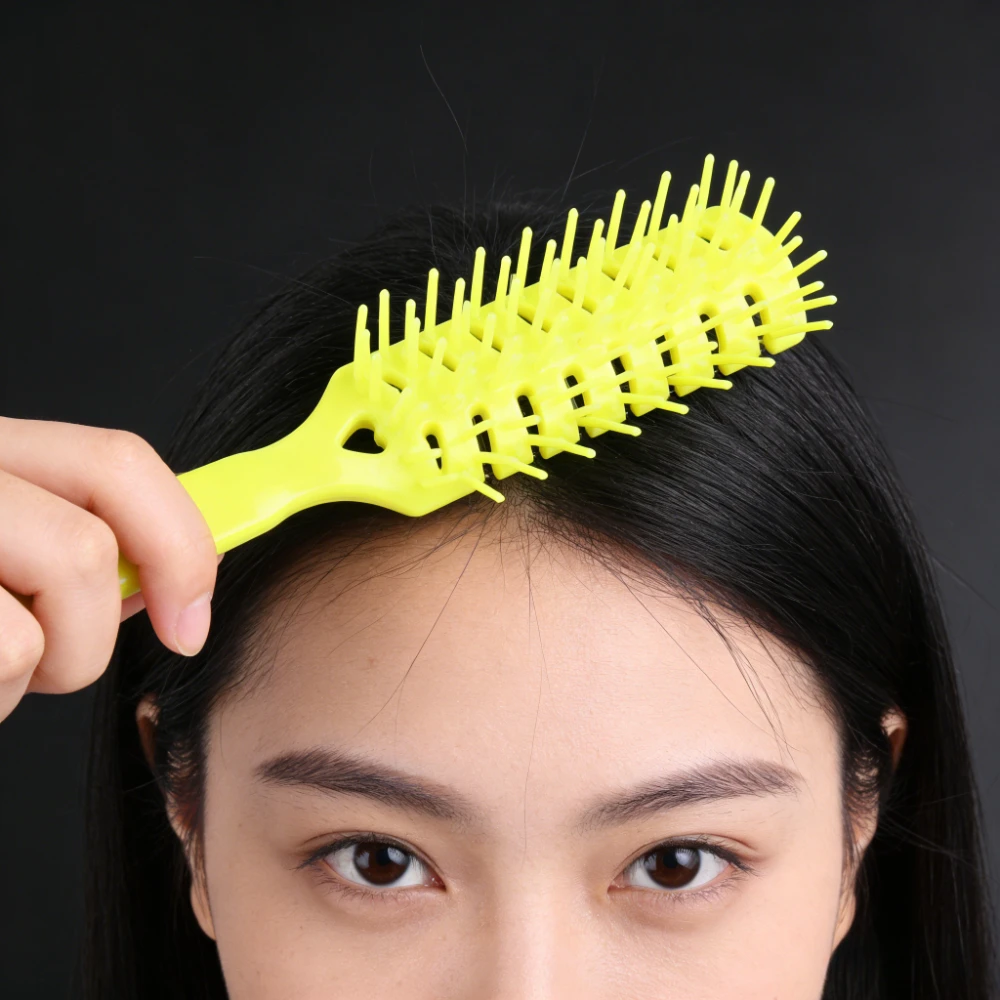 

5pcs/Colored Vintage Curved Vented Styling Hair Brush Barber Hairdressing Styling Tools Fast Drying Detangling Massage Brushes