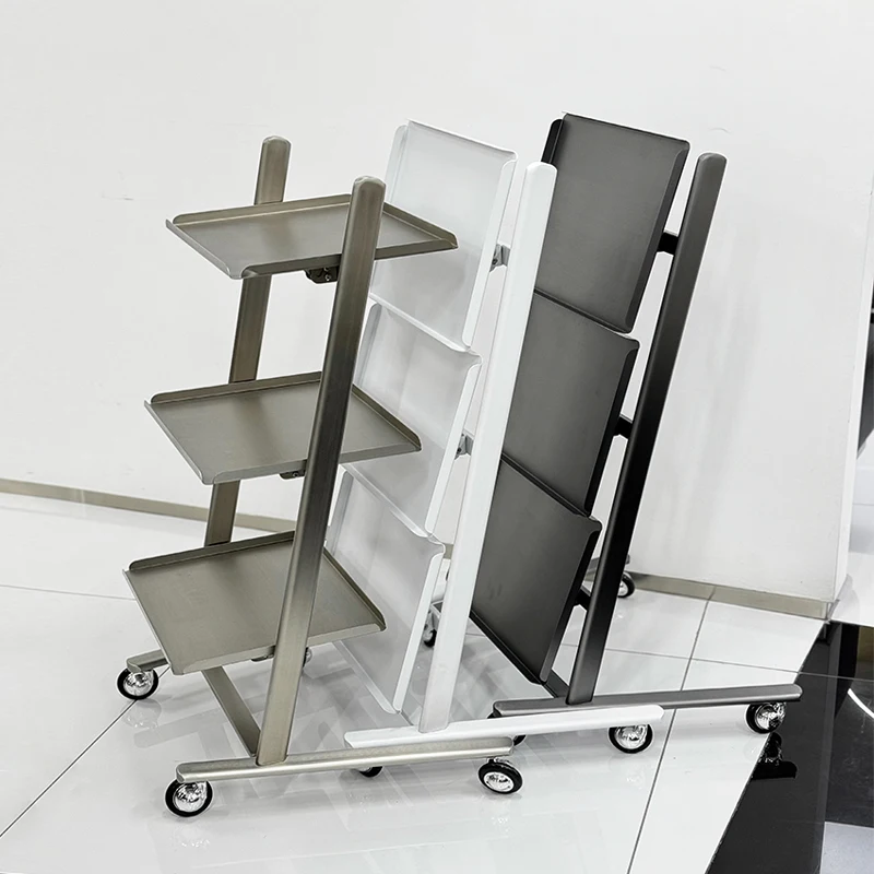 

Salon Furniture Beauty Salon Trolley with Wheels Rolling Storage Cart Organizers Trolleys Auxiliary Trolleys Chariot Tool Trolly