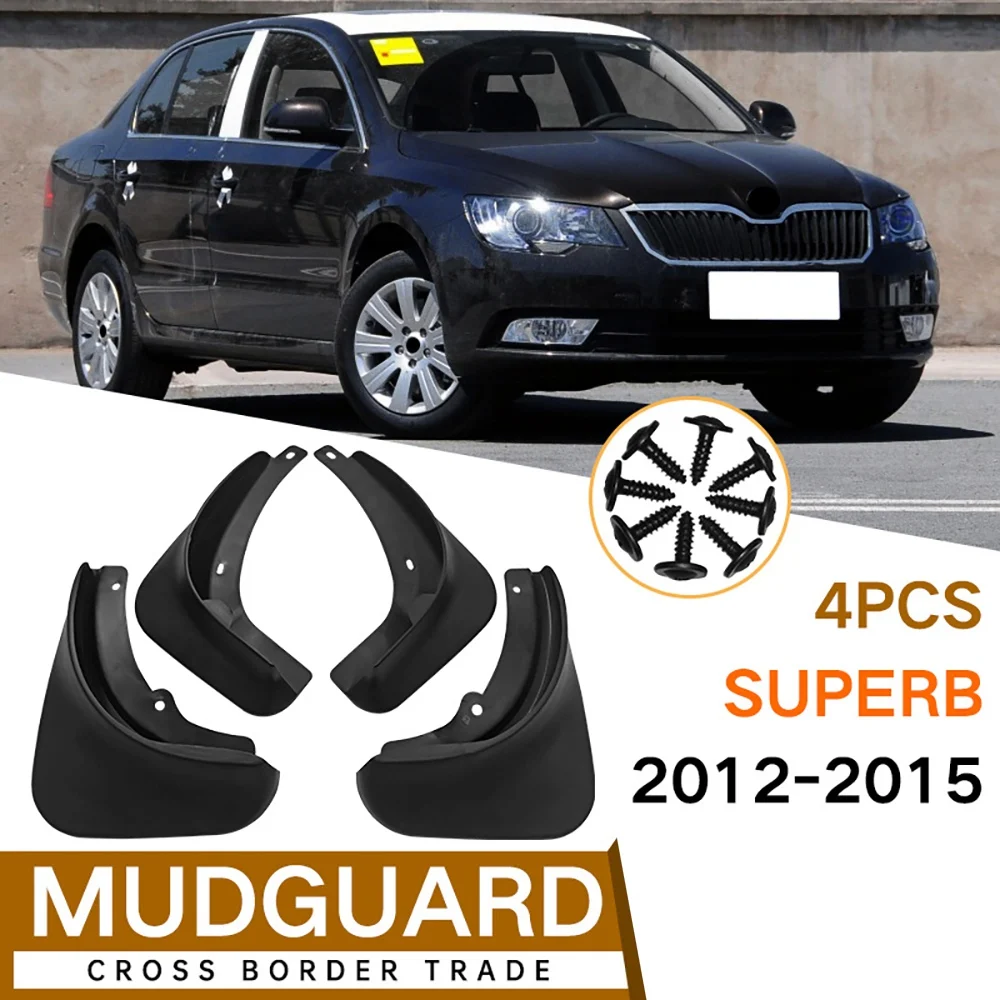 Mudflaps for Skoda Superb 2012-2015 Mudguard Fender Mud Flap Guard Splash Mudguards Car Accessories