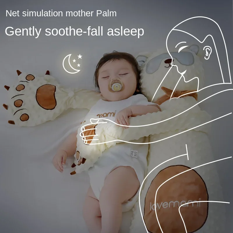 Neugeborene Baby Essentials kuscheln Schlaf komfort Palme Baby kissen Anti-Schock beruhigen Komfort kissen für Neugeborene Still kissen