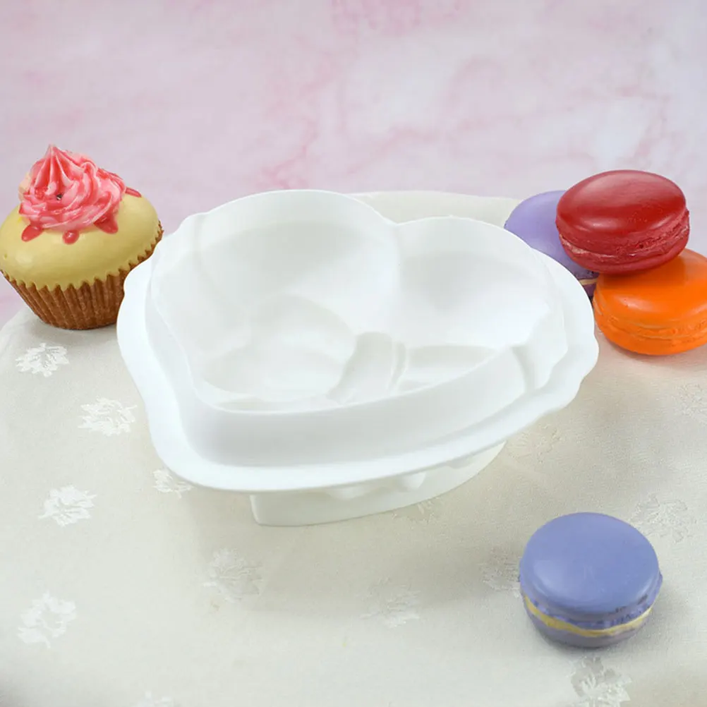 

Heart Shaped Silicone Baking Mold Candy Chocolate Fondant Mold Non-Stick Easy Clean Gift Baking Supplies Ice Cube Tray Butter