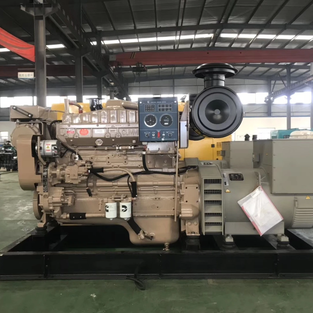 CCS Ship Diesel Generator 100kva 250kva 300kva Marine diesel generator Sea water cooled open silent type