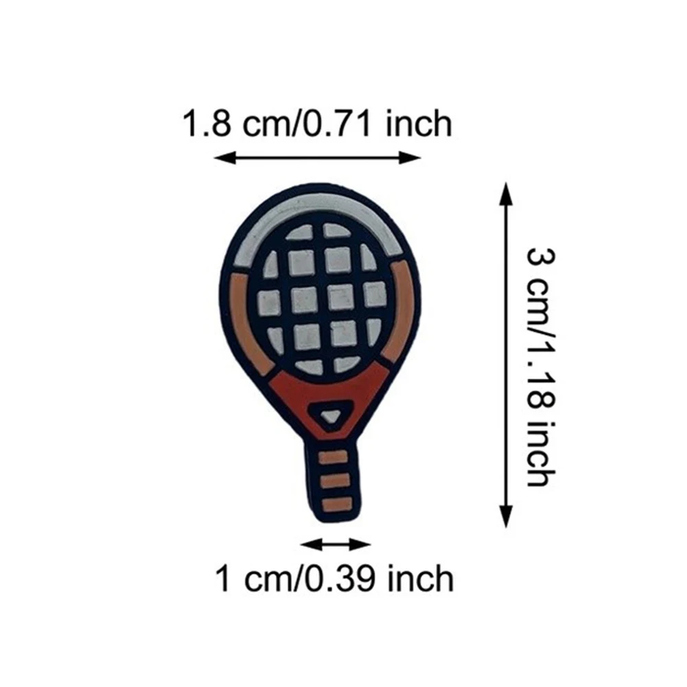 10pcs Dual-Color Silicone Tennis Racket Dampeners Cute Cartoon Tennis Racket Dampener Indoor Tennis Sport Training Accessories