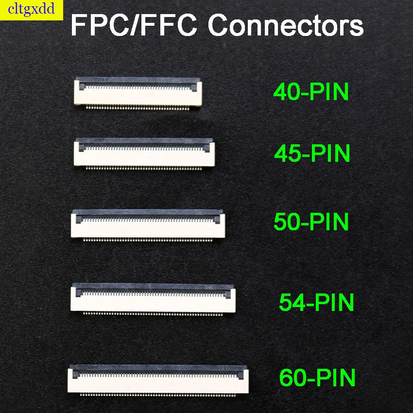 10pcs 0.5mmFPC FFC Flat Cable Connector 40P 45P 50P 54P 60PFPC FFC Flat Cable Connector