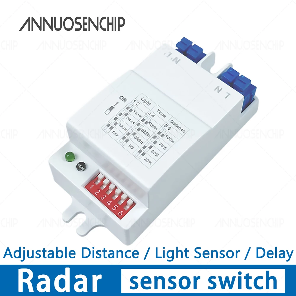 interruptor-sensor-movimento-radar-microondas-58ghz-220v-montagem-teto-luzes-led-alcance-ajustavel-dip-alta-sensibilidade-ideal-corredores-escadas-garagensclosets-e-iluminacao-inteligente-residencial-antirruido