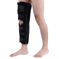 1pcs Three Panel Long Knee Leg Immobilizer Adjustable Fixed Splint Knee Brace Support Leg Fracture Straight Injury Recovery