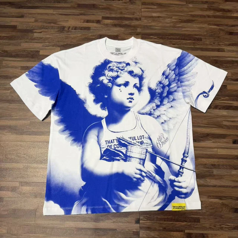 High Quality Couple Trend That‘s A Awful Lot of Cough Syrup Tops Tee Summer Casual Loose Short Sleeve Tee