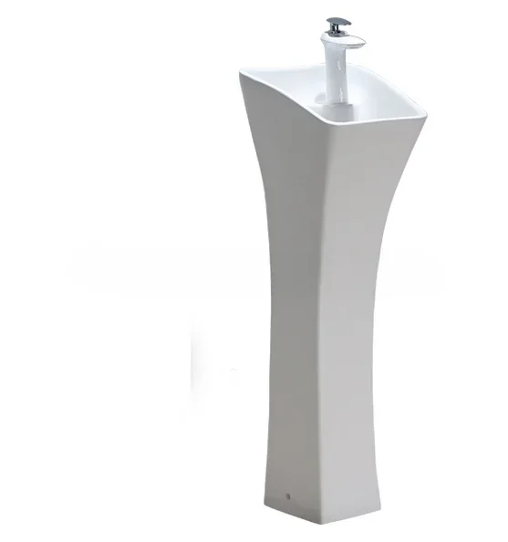 

z для небольших сантехнических работ, фарфоровый пьедестал, умывальник для рук, керамическая отдельно стоящая раковина для ванной комнаты