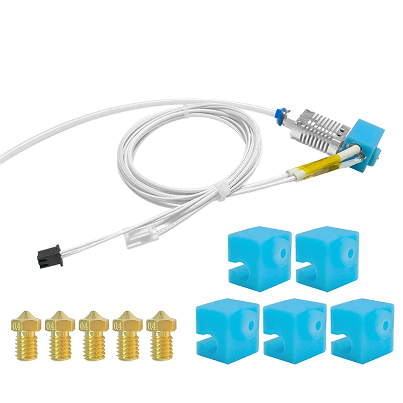 Anycubic Kobra Go Hotend Assembly with 0.2mm 0.4mm 0.6mm 0.8mm Nozzle for Original 3D Printer Accessories