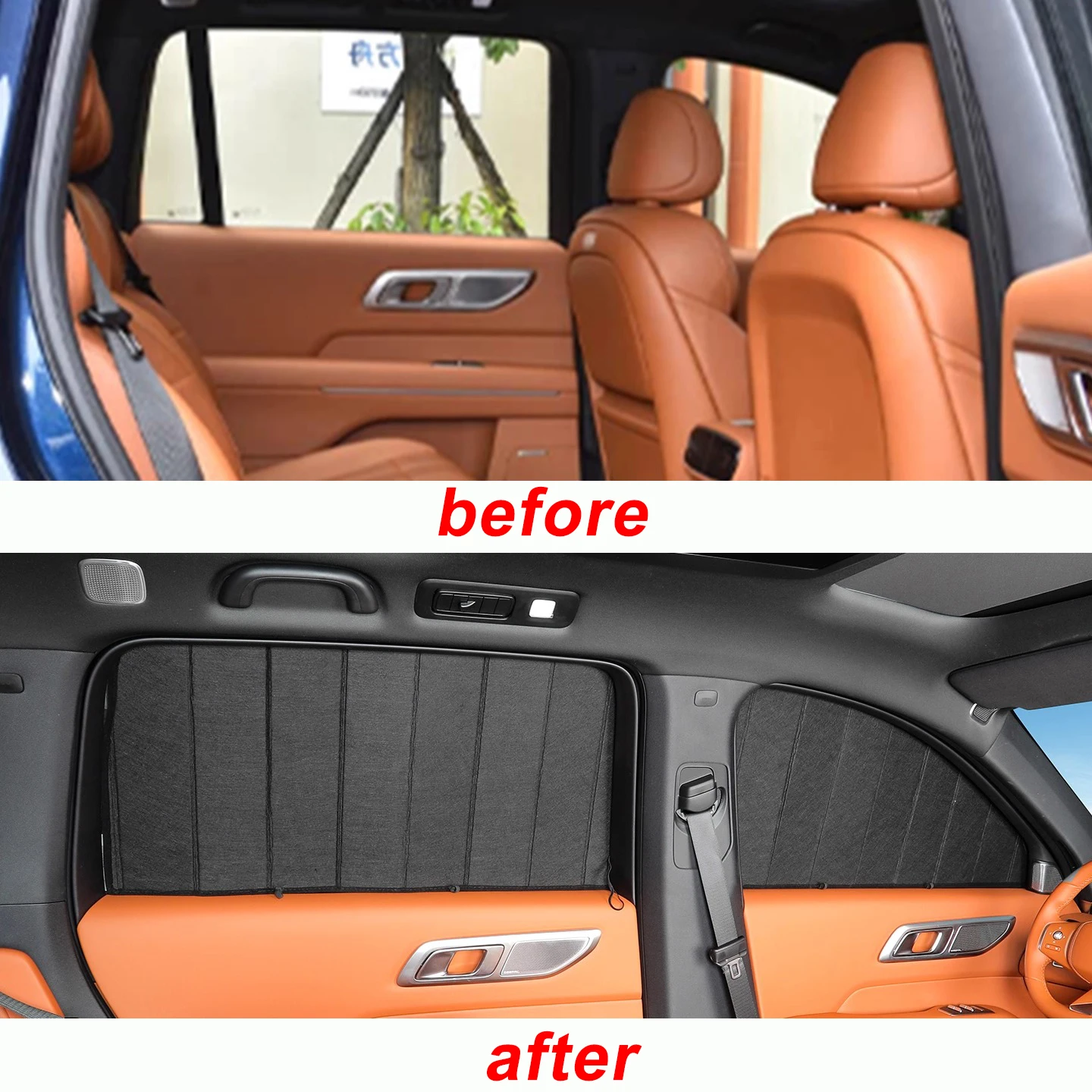 8pcs for Changan Deepal S09 Sunshade Car Window Camping Privacy Sunscreen Glass Thermal Barrier Sunshade
