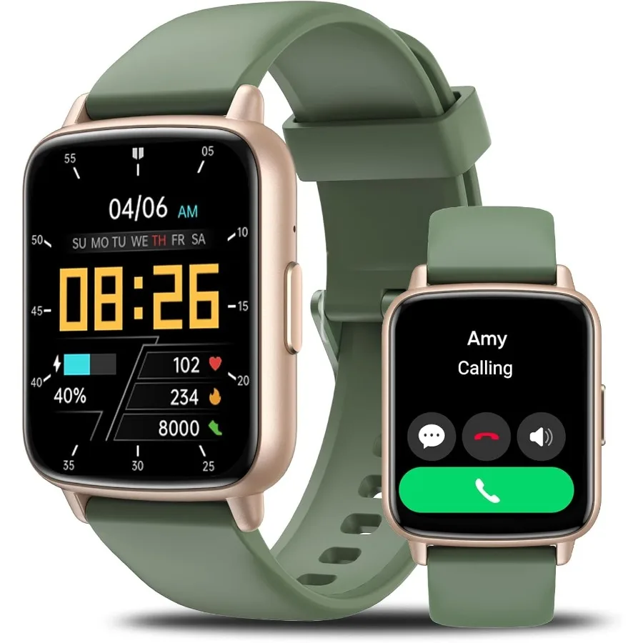 

Смарт-часы 1.83HD Смарт-часы для мужчин и женщин Ответ на вызов Фитнес-часы с 100+ спортивными режимами Шагомер сердечного ритма Сон M