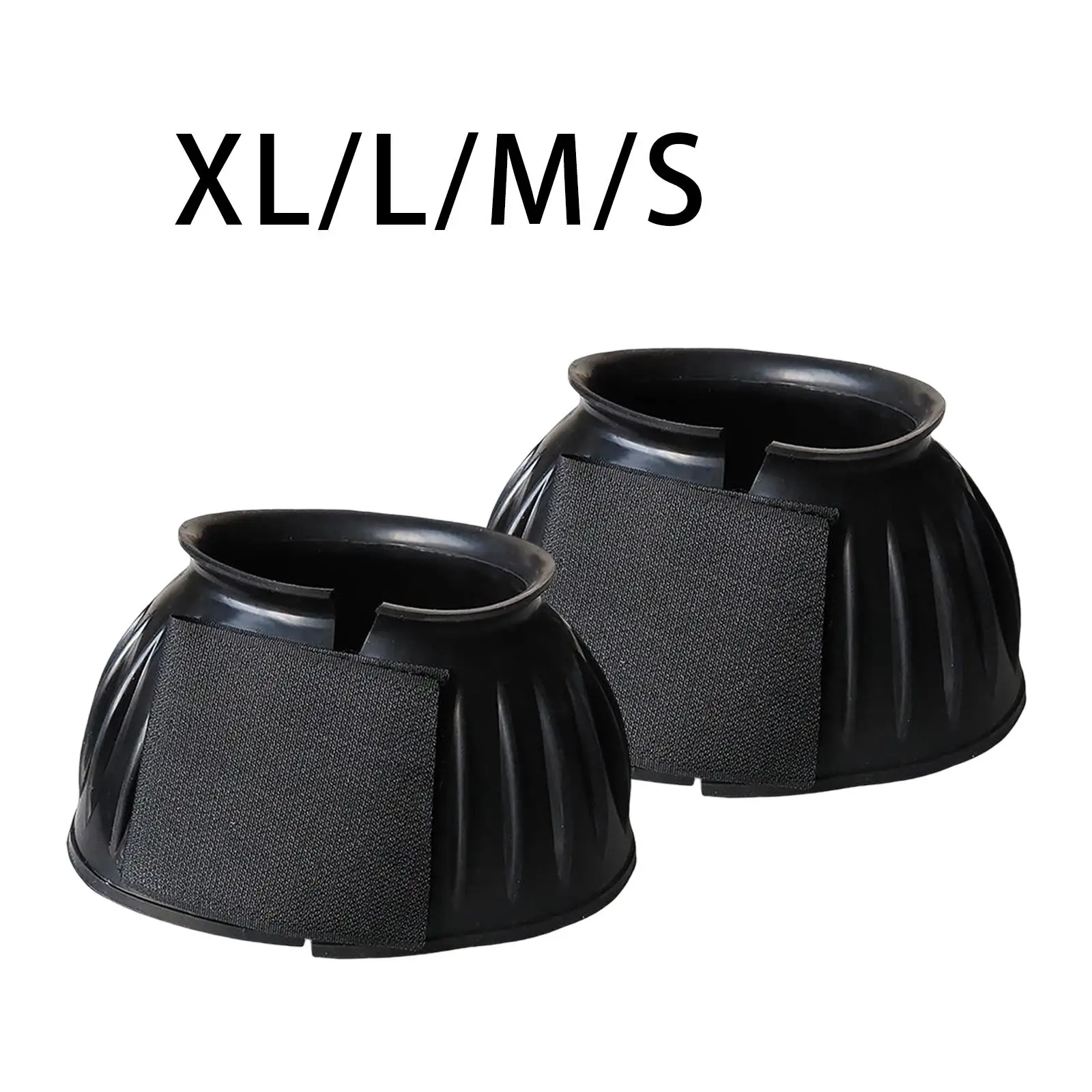 2x Horse Bell Boots Overreach Boot Durable Comfortable Hoof Protector