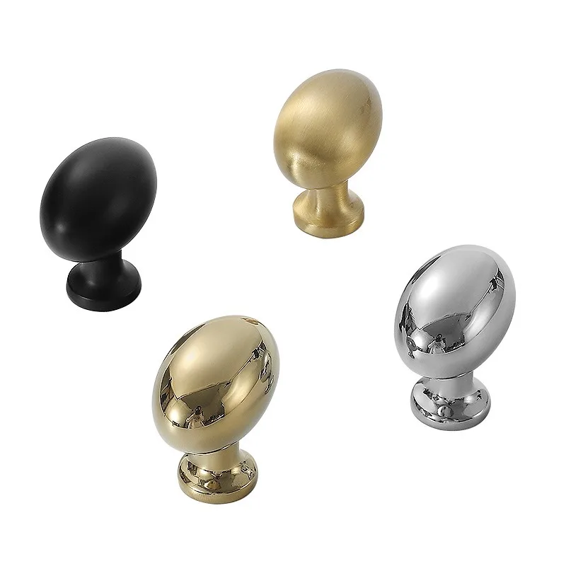 

The New Pigeon Egg Shape Brass Solid Small Pull Cupboard Wine Cabinet Handle Closet Shoes Drawer Handle 1Pcs