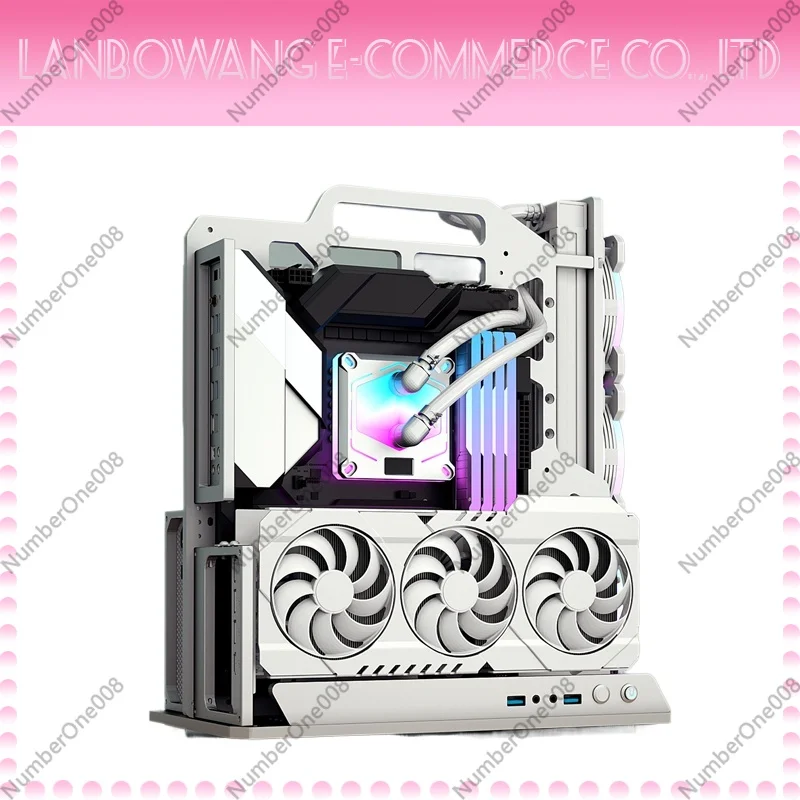 Aluminum Alloy Metal ATX Open Chassis Water-cooled MATX Handheld ATX Power Rack ITX Desktop Computer