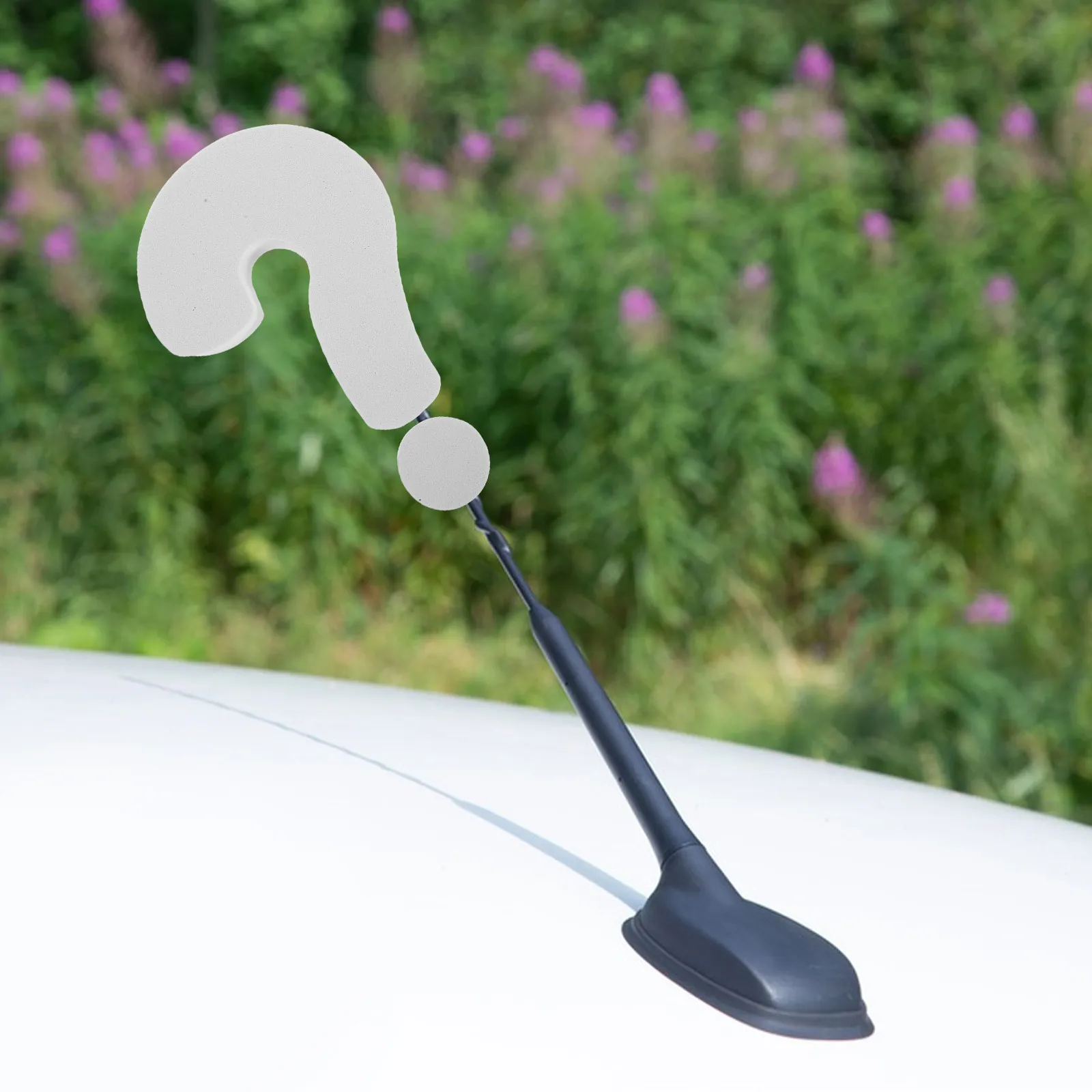 2Pcs Car Antenna Toppers Exterior Decoration Funny Symbol Question Mark Exclamation Mark Creative Auto Accessories for Suv