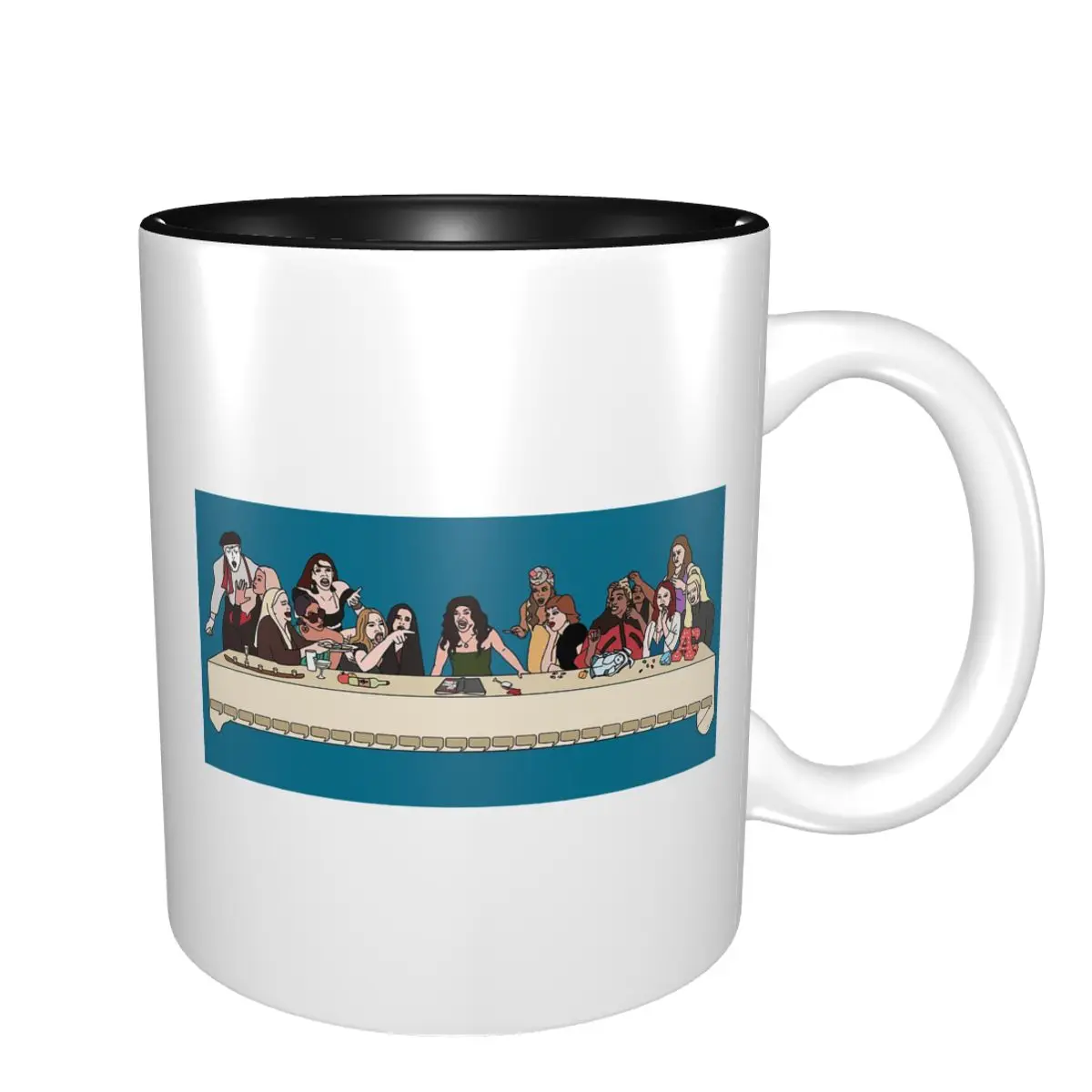 The Last Supper Of The Real Housewives Mug Funny Ceramic Coffee Cups Tea Mugs Milk Cup Drinkware Gifts for Friends