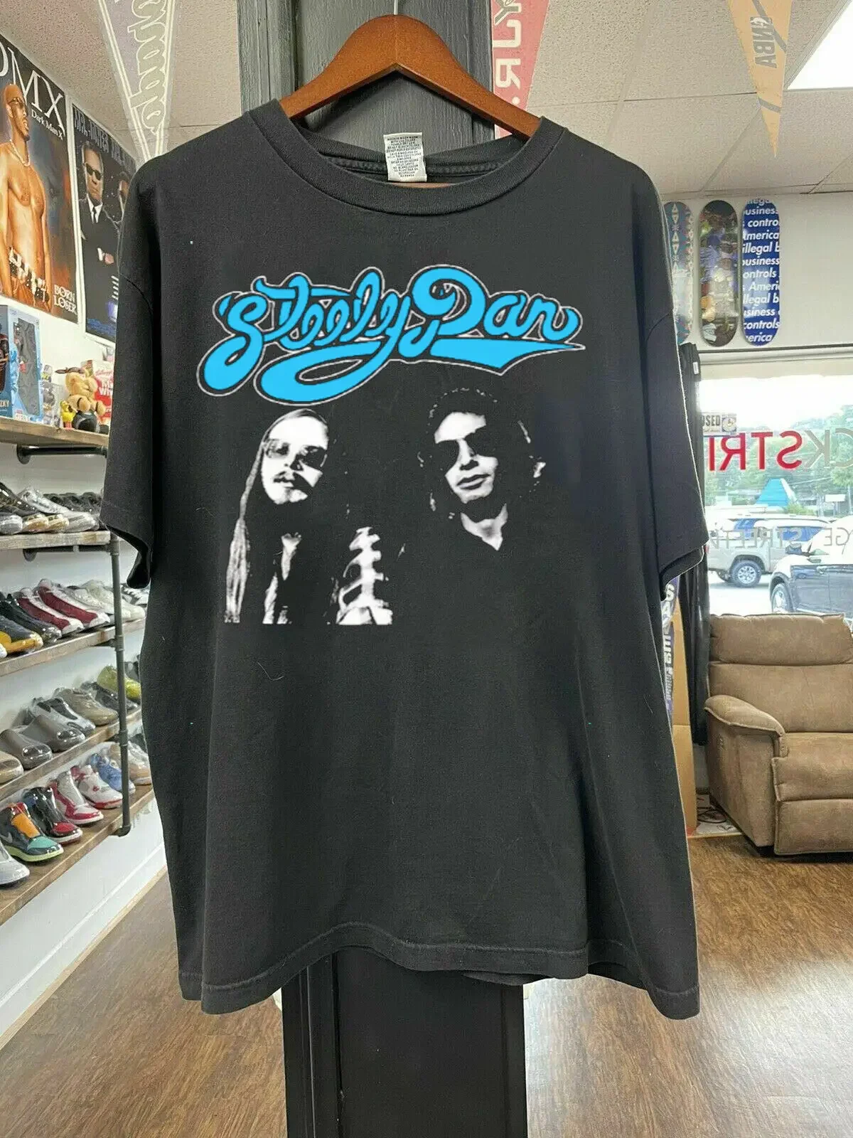 Steely Dan T-shirt Noir Manches Courtes Coton Unisexe S-5XL Hommes Femmes VM9094