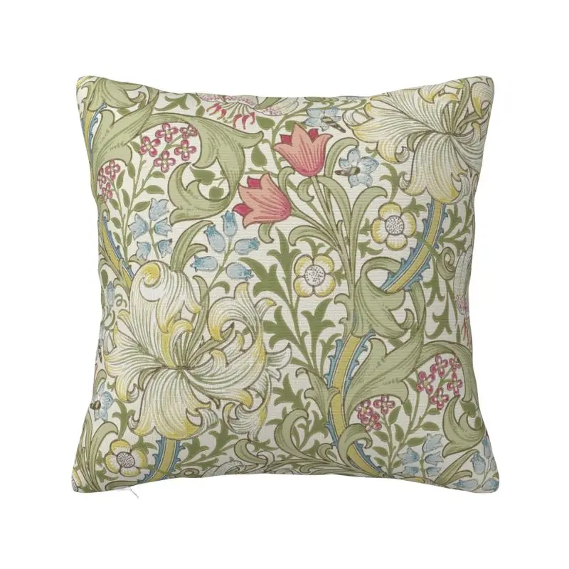 William Morris Art Pillow Covers for Sofa Floral Textile Pattern Luxury Cushion Cover Car Pillowcase