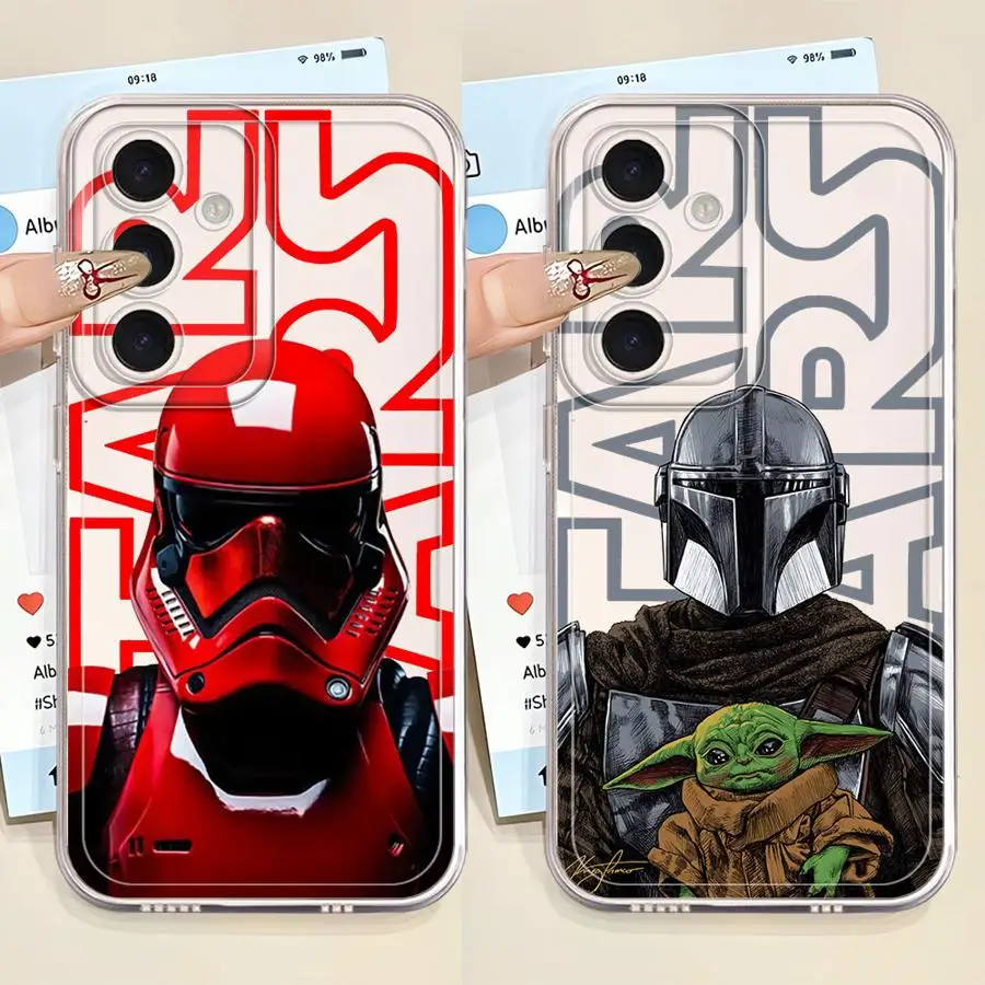 Star Mandalorians W-Wars Case for Samsung Galaxy A57 A56 A26 A24 A36 A37 A52 A14 A16 A34 A35 A54 A15 A25 A51 A55 A52 A17 Phone