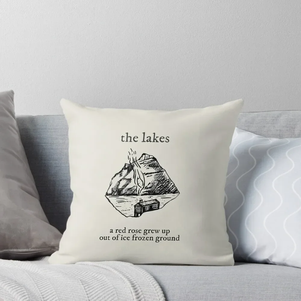 the lakes, red rose Throw Pillow Sofa Cushion Pillow Decor pillow