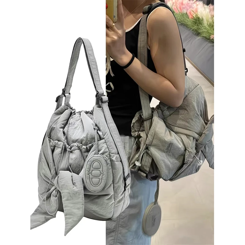 

Dual-purpose Fashionable Bow Bag Soft Cloud Waterproof Single-shoulder Bag