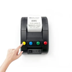 57mm Thermal Queue Ticket Printer Restaurant Bank Park Queuing Printer