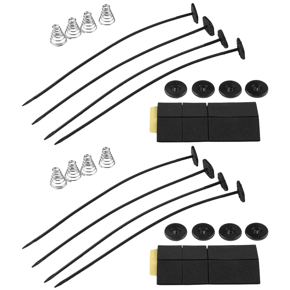 

2Set Car Fan Cooler Mount Universal Auto Modification Parts Easy to Install Not Easy to Come Off Black Car Fan Bracket Set