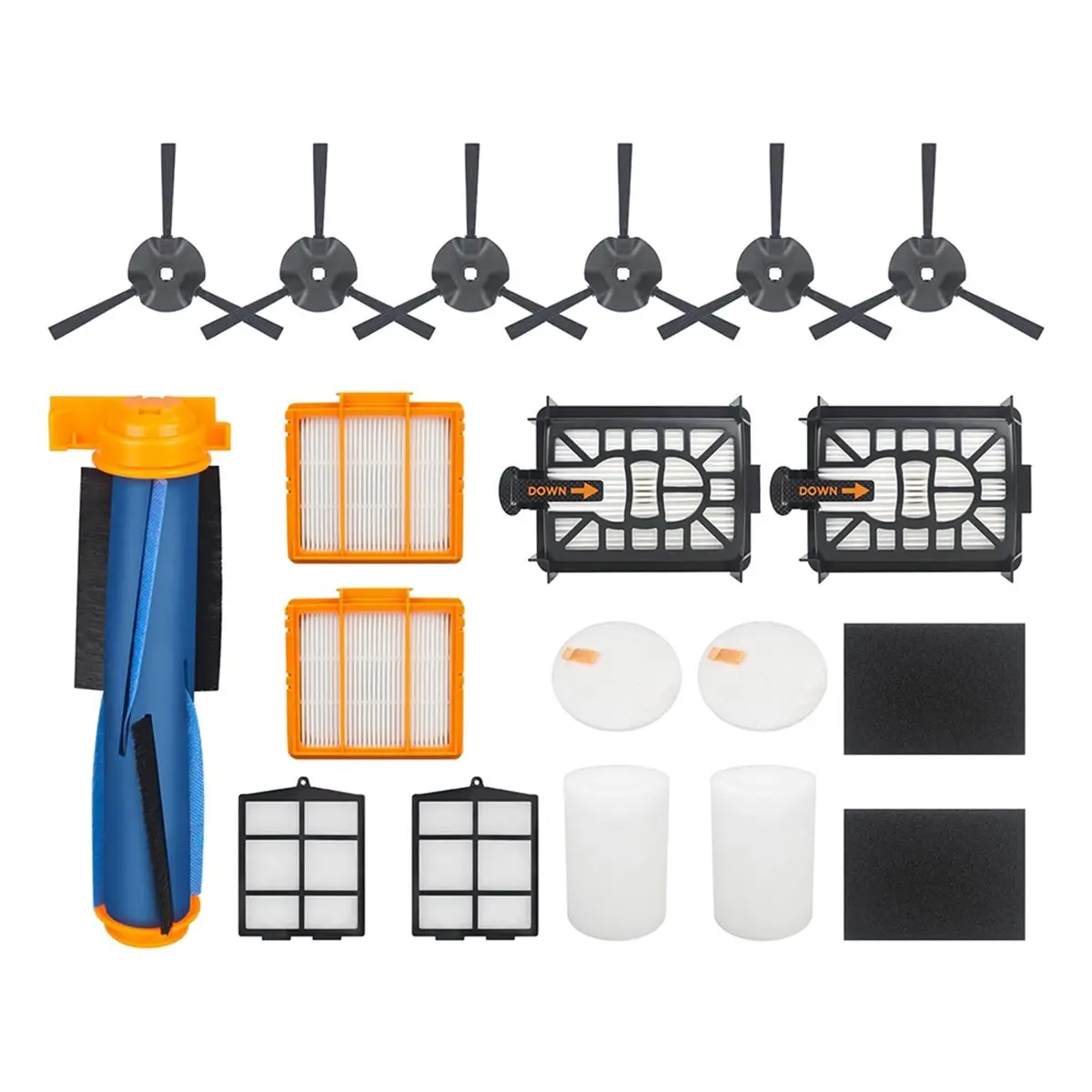 [For Dropshipper]Comprehensive Replacement Kit for UR2360S UR2360 UR2360EEUS Ultra Robot Vacuum (19 Pieces)