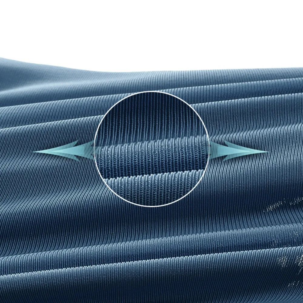 ปลอกแขนผ้าไหมน้ำแข็งสำหรับผู้ชาย ปลายนิ้วสองนิ้วเปิดได้ ระบายอากาศดี ป้องกันแสงแดด แห้งเร็ว เหมาะสำหรับฤดูร้อน