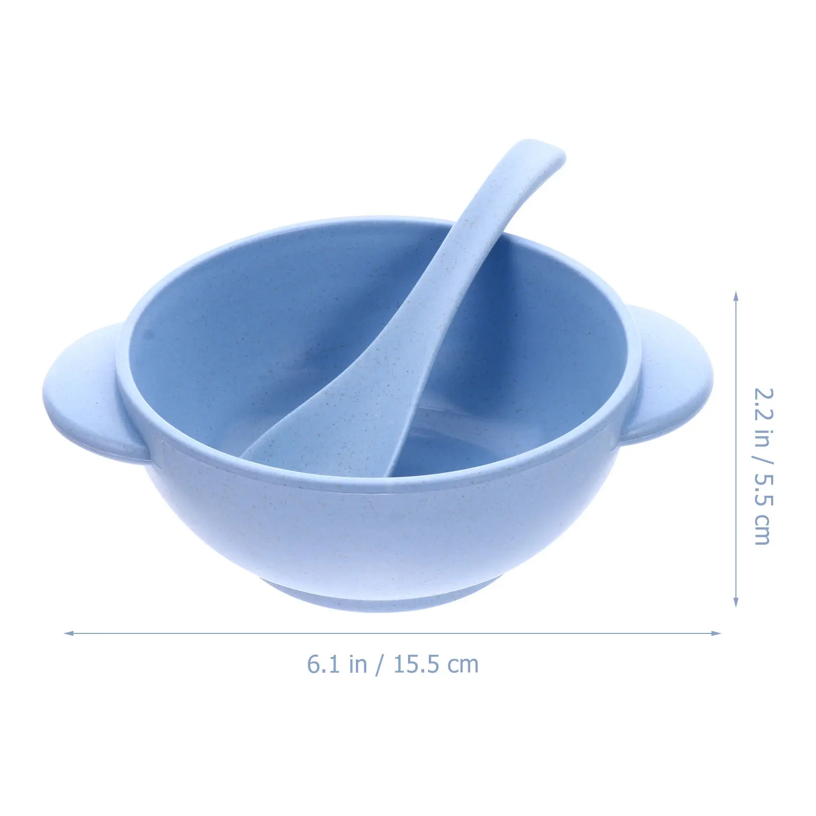 4 مجموعات من أدوات المائدة المتينة للأطفال الصغار، وعاء تغذية الطفل خفيف الوزن مع ملعقة مقاومة للكسر، وعاء بلاستيكي للأطفال