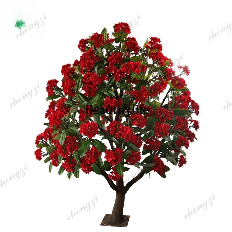 artificial egg blossom tree artificial indoor and outdoor artificial tree wedding hotel landscaping green plant feel fiberglass