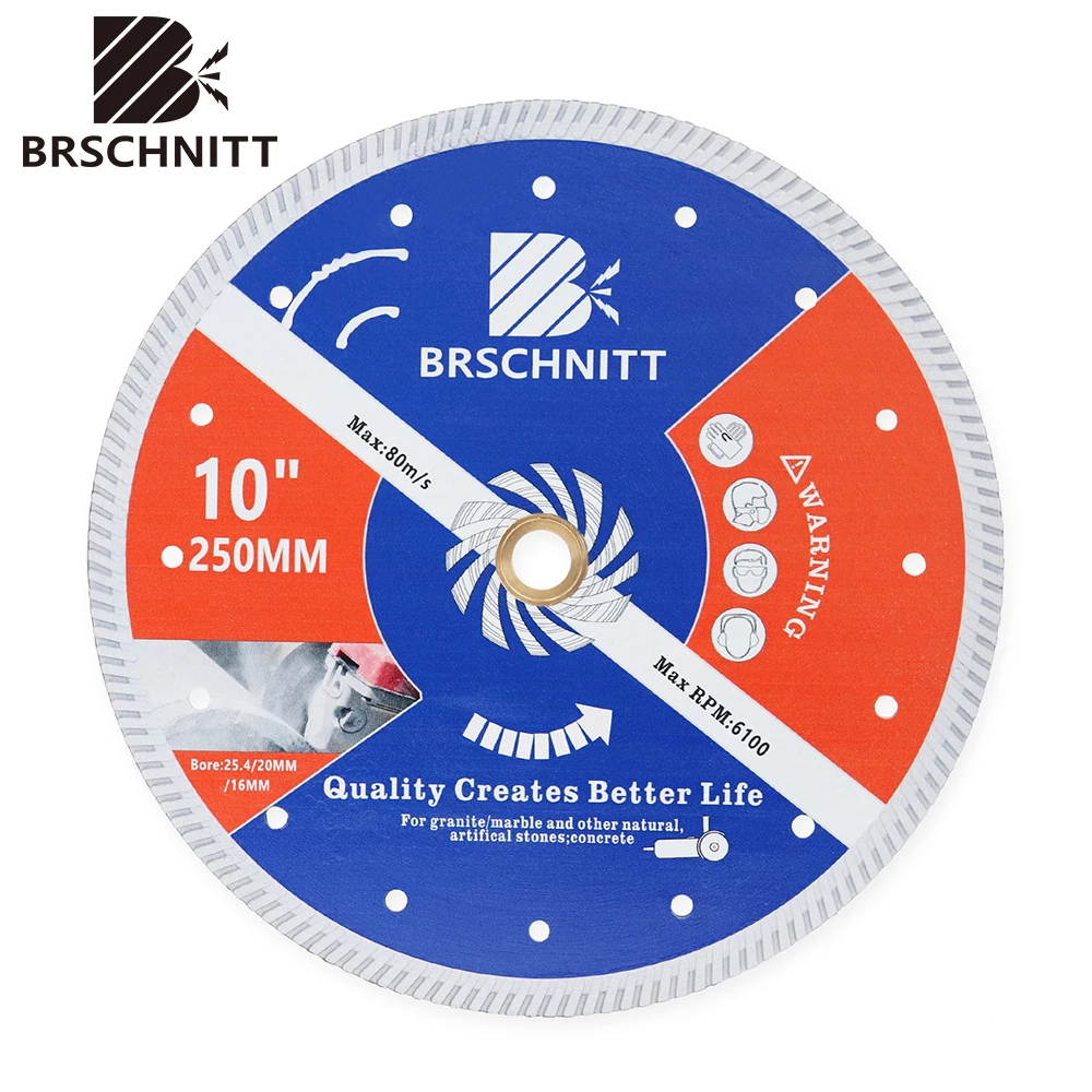 

BRSCHNITT 1pc Concrete Cutting Disc Diamond Saw Blade for Stone Marble Brick Granite 180/200/230/250 Angle Grinder Circular Disc