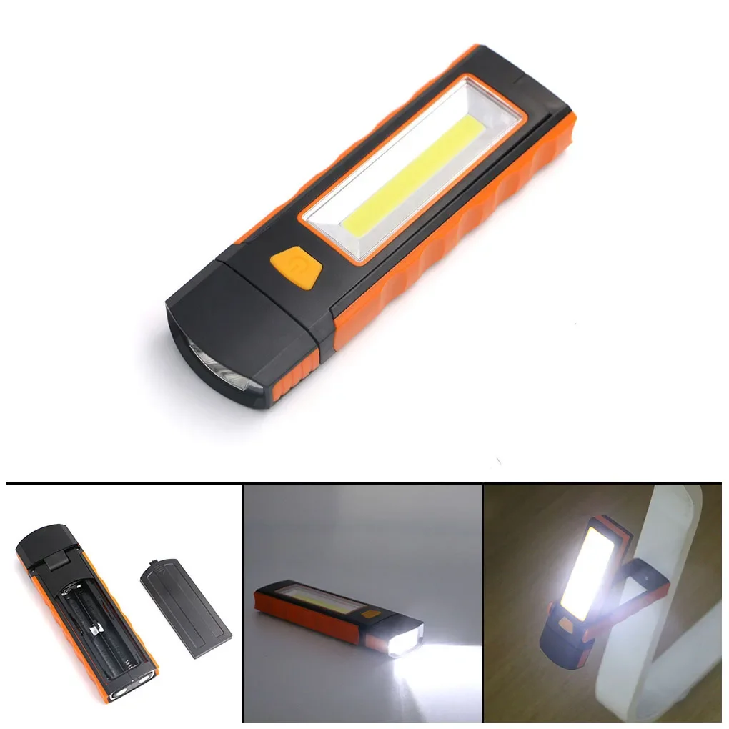 Mini Garage Work Light Rotating Hook Portable Flashlight Foldable Outdoor Camping Hunting Repairing